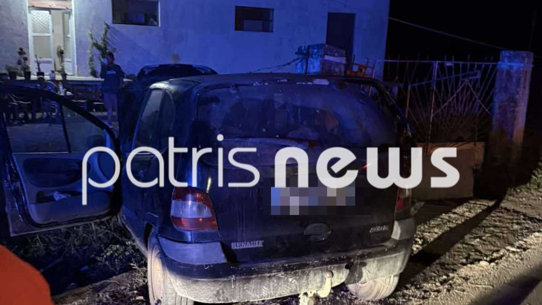 Τρομακτικό τροχαίο στο Τραγανό – Ζευγάρι… καρφώθηκε σε μάντρα, 2 τραυματίες