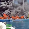 Συναγερμός στους Παξούς: Φωτιά σε τουριστικά σκάφη (vid.)