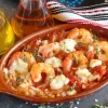 Γαρίδες σαγανάκι με ντομάτα και φέτα