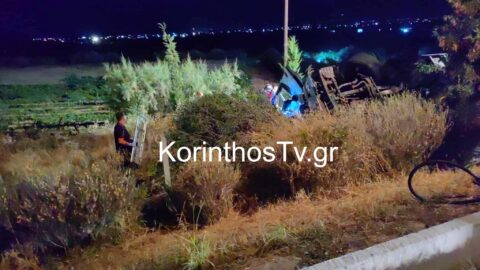 Τραγωδία στην Εθνική Οδό Κορίνθου – Πατρών: Νεκρός ο 52χρονος οδηγός της νταλίκας που ανετράπη