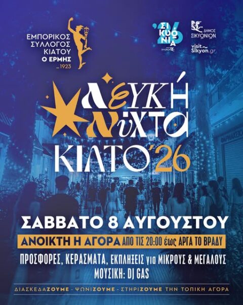 Απόψε το μεγάλο party στην Σικυώνα – Ανοιχτή αγορά, μπαλίτσα και… Δάντης επι σκηνής!