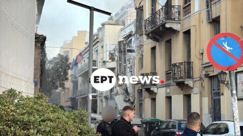 Έκρηξη στο κέντρο της Αθήνας – Κατέρρευσε κτίριο – Ένας τραυματίας